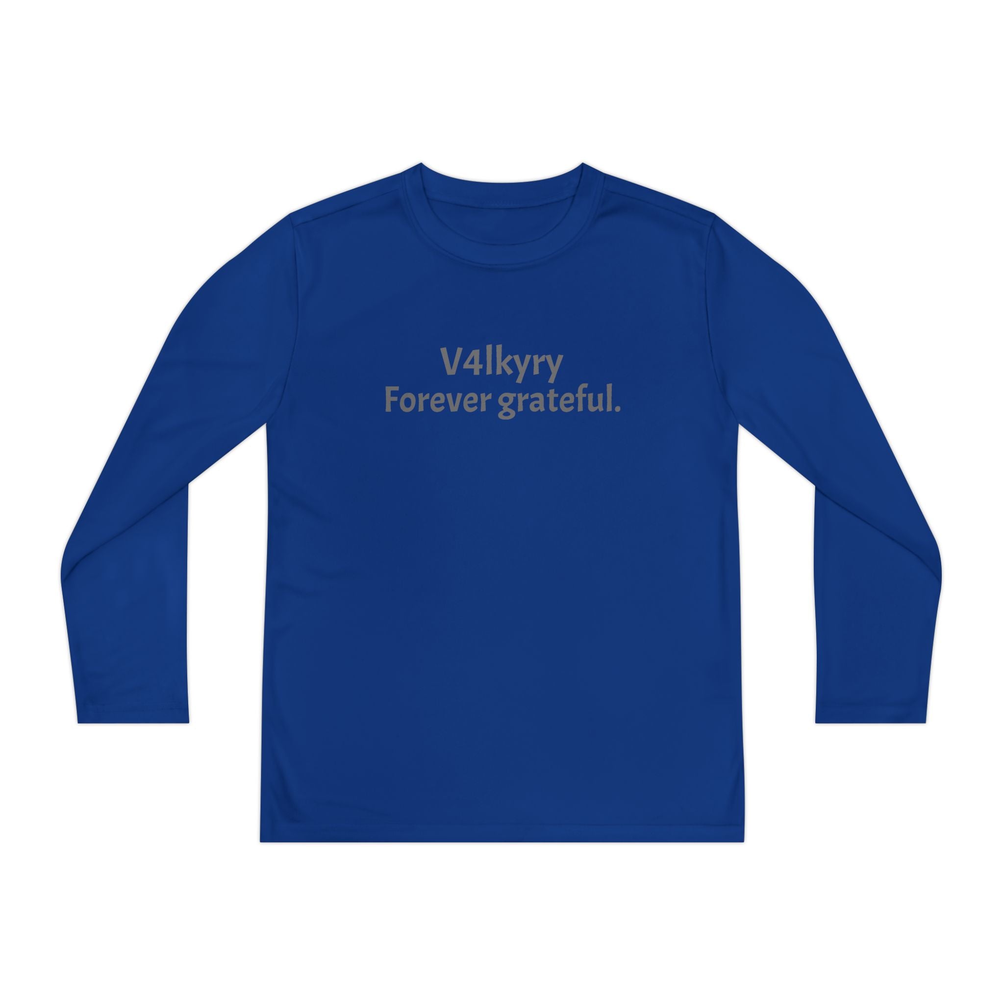 V4lkyry "Forever Grateful." Youth Long Sleeve Tee