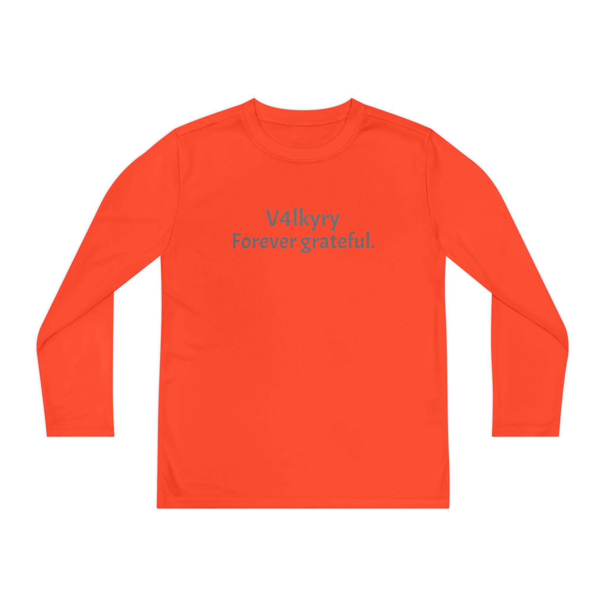 V4lkyry "Forever Grateful." Youth Long Sleeve Tee