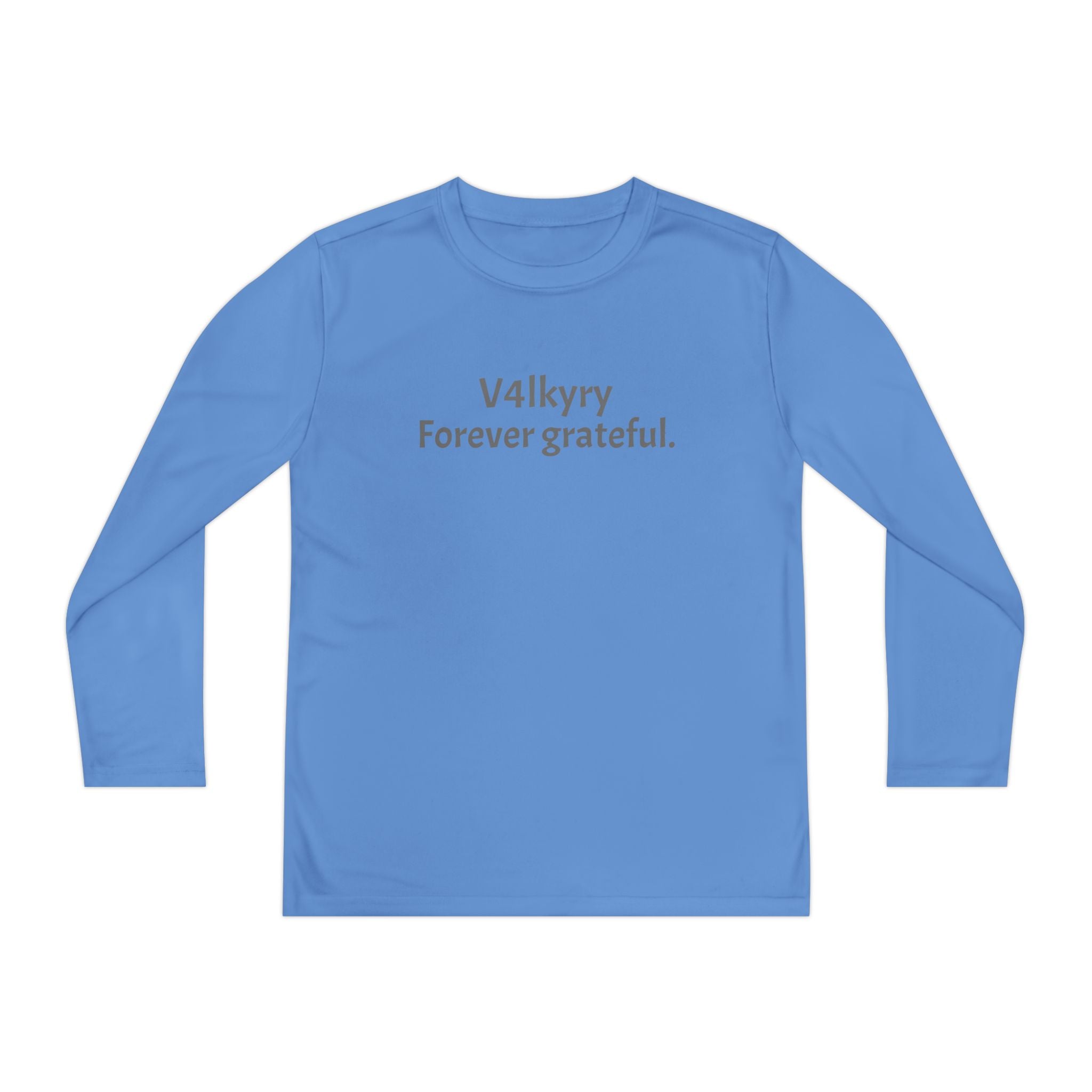 V4lkyry "Forever Grateful." Youth Long Sleeve Tee