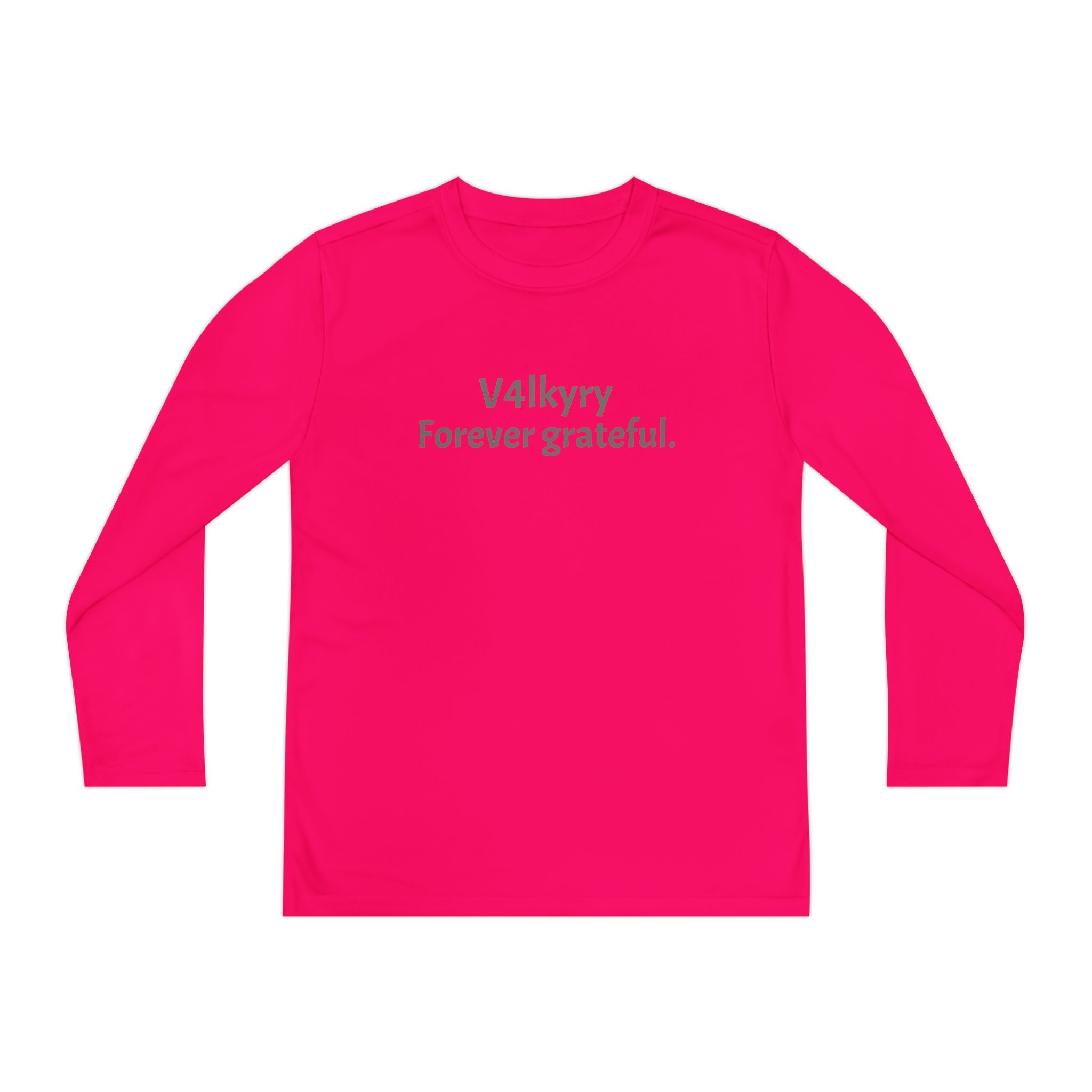 V4lkyry "Forever Grateful." Youth Long Sleeve Tee