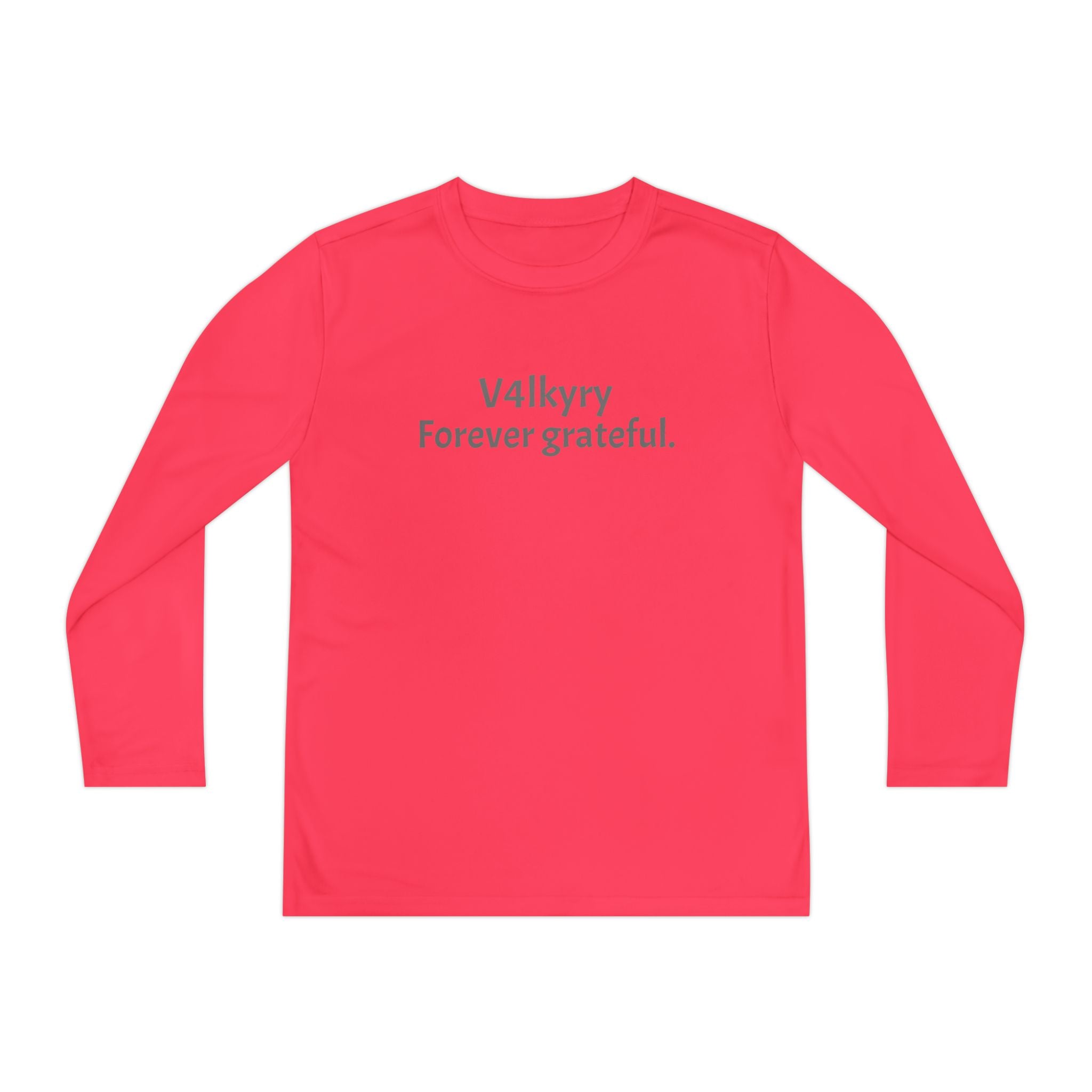 V4lkyry "Forever Grateful." Youth Long Sleeve Tee