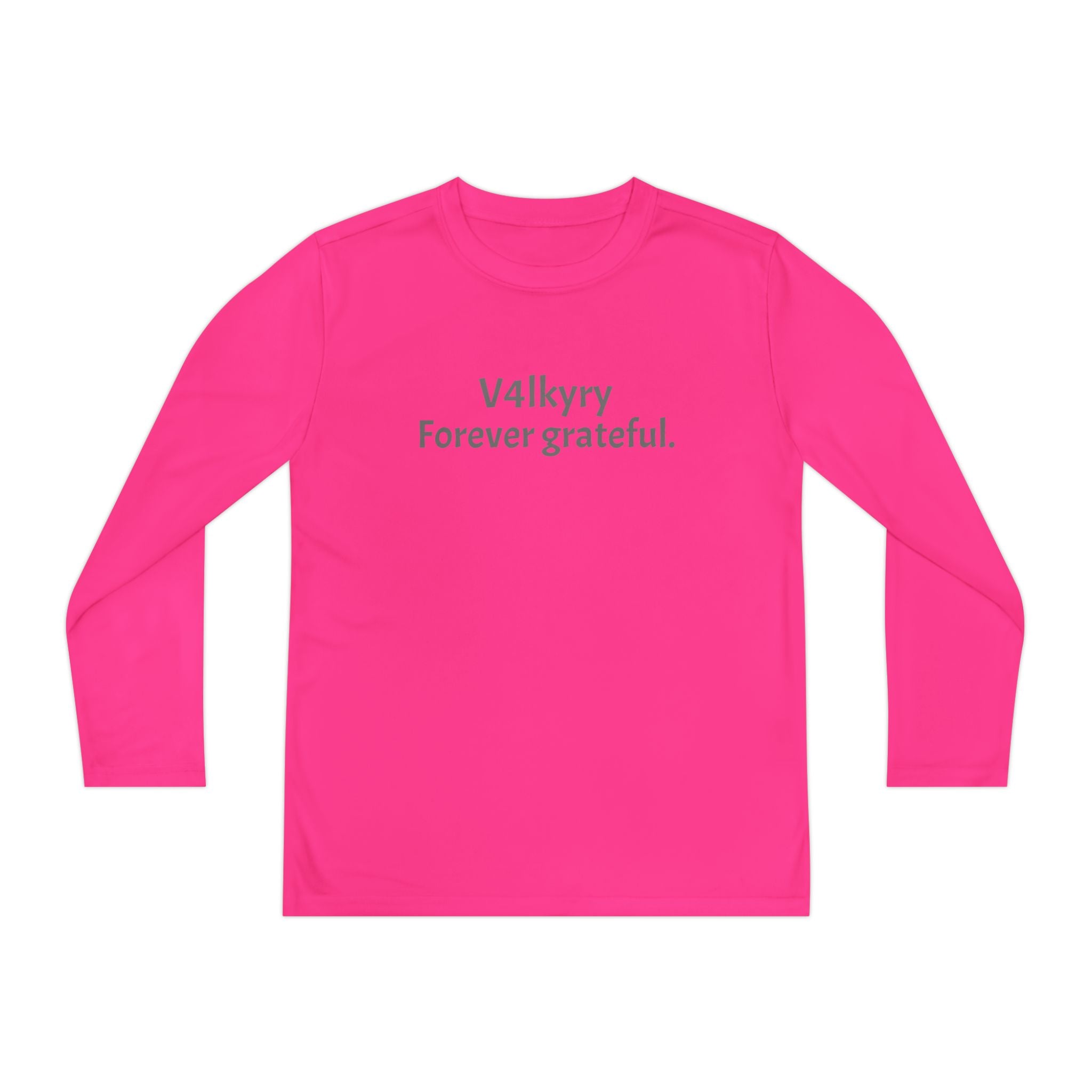 V4lkyry "Forever Grateful." Youth Long Sleeve Tee