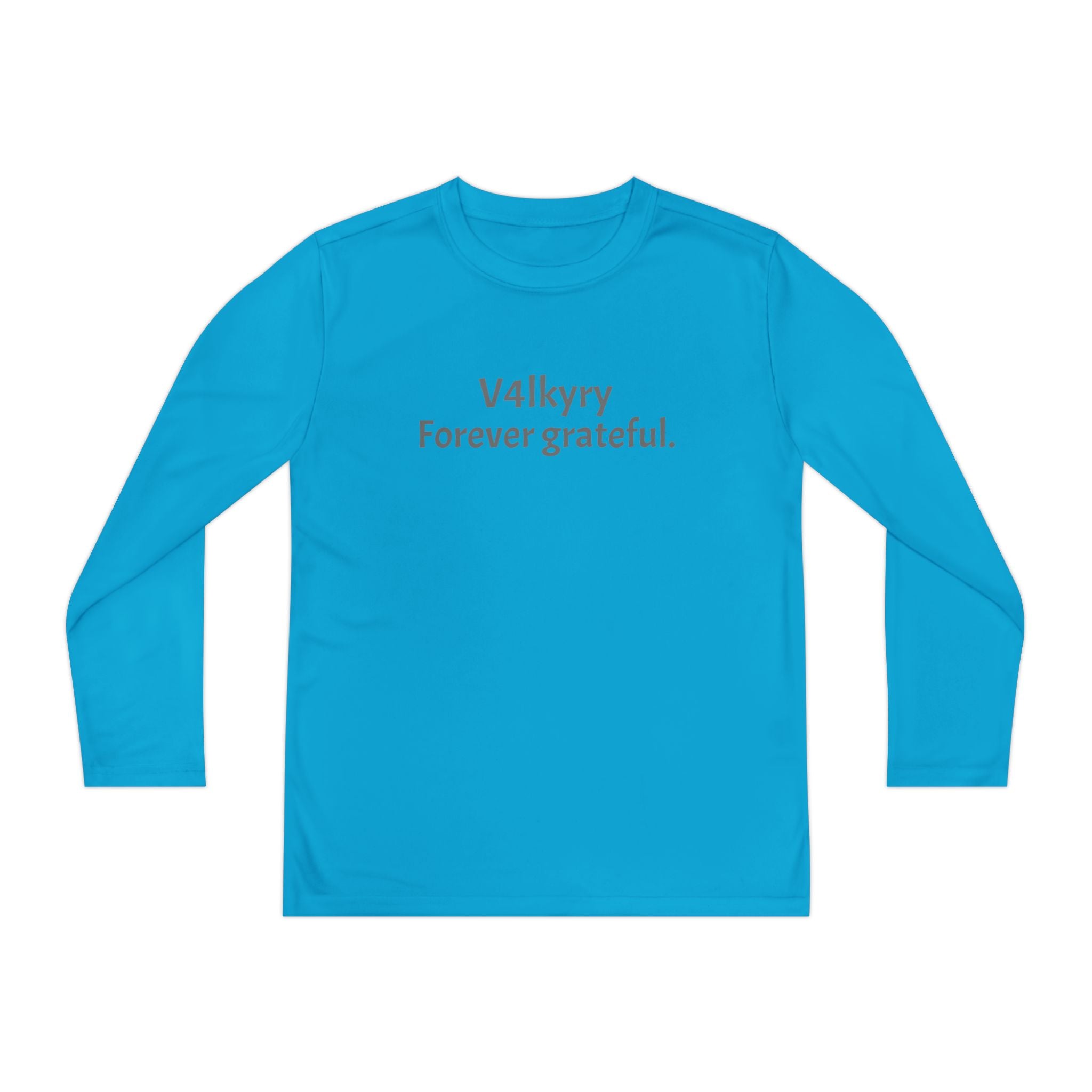 V4lkyry "Forever Grateful." Youth Long Sleeve Tee
